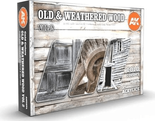 AK 3rd Gen Paintset: Old & Weathered Wood VOL 2.