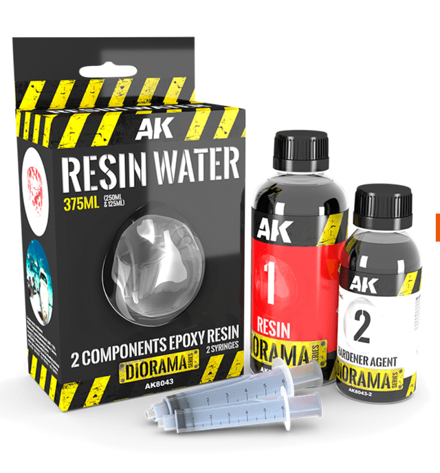 Resin water 2 components epoxy resin 375ML