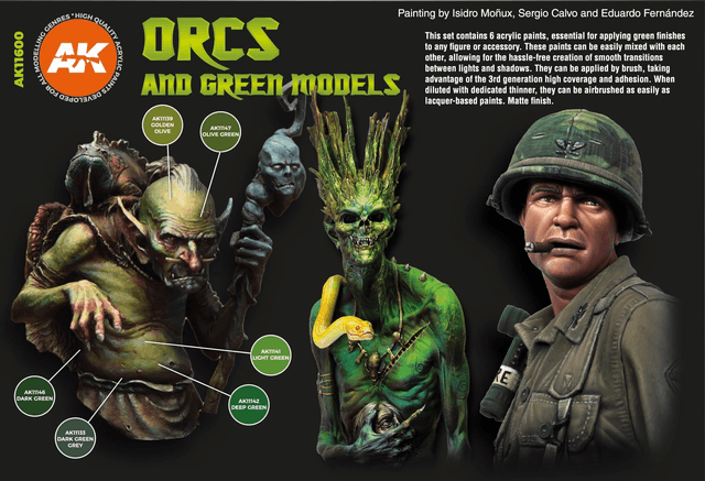 AK 3rd Gen Paintset: Orcs and Green Creatures