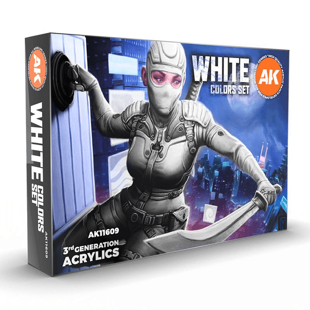 AK 3rd Gen Paintset: WHITE COLORS SET
