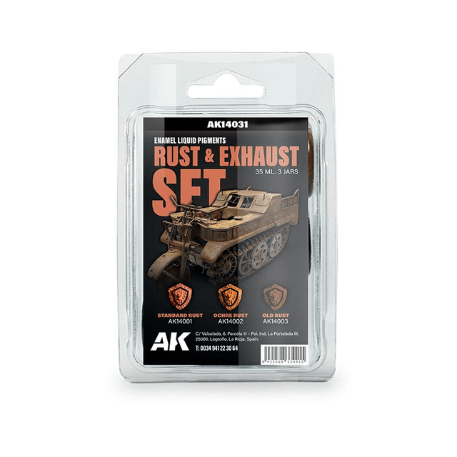 RUST & EXHAUST SET – ENAMEL LIQUID PIGMENT