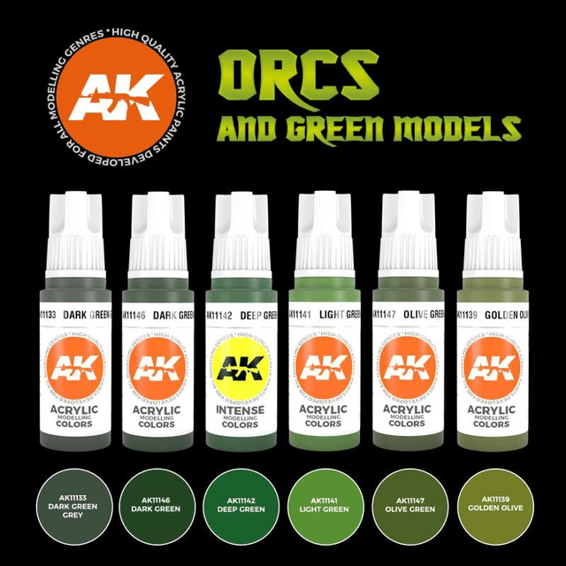 AK 3rd Gen Paintset: Orcs and Green Creatures