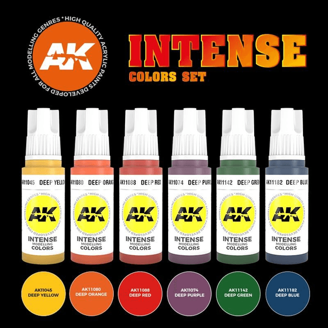 AK 3rd Gen Paintset: INTENSE COLORS SET