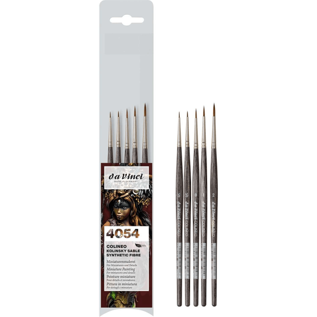 Da Vinci COLINEO Aquarellpinsel Miniaturen-Set, Serie 4054