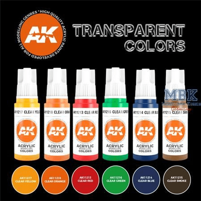 AK 3rd Gen Paintset Transparent
