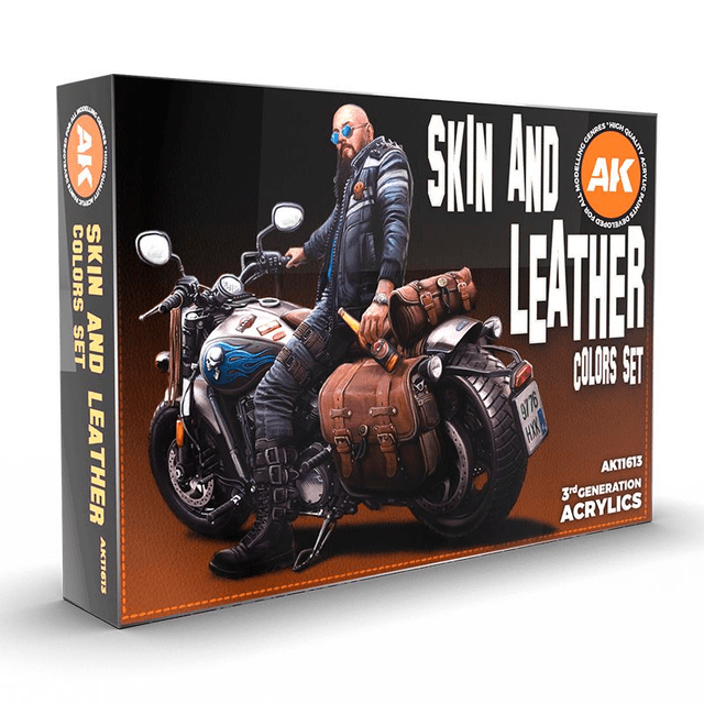 AK 3rd Gen Paintset: SKIN AND LEATHER COLORS SET