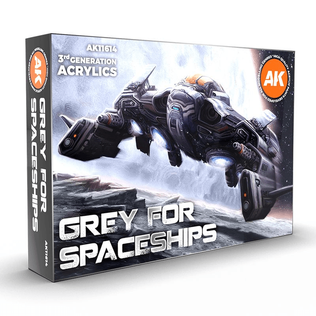 AK 3rd Gen Paintset: GREY FOR SPACESHIPS SET