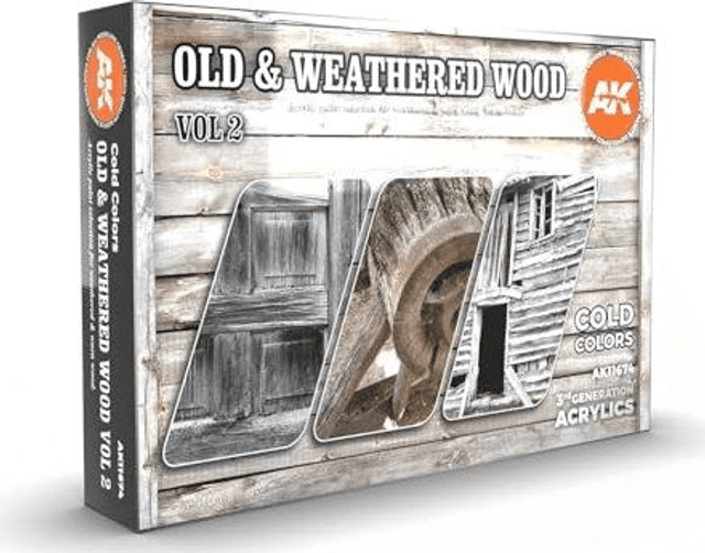 AK 3rd Gen Paintset: Old &amp; Weathered Wood VOL 2.