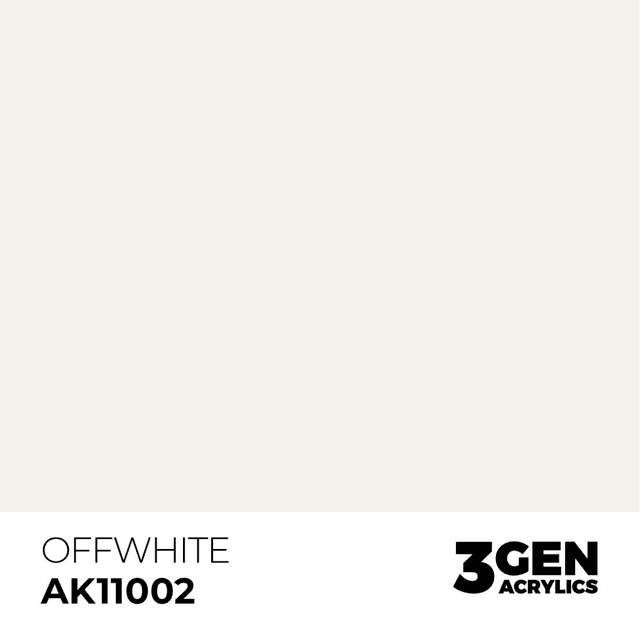 3rd Gen. Acrylics 02 Off White