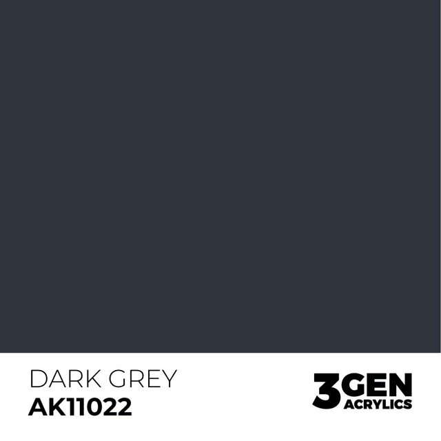 3rd Gen. Acrylics 22 Dark Grey