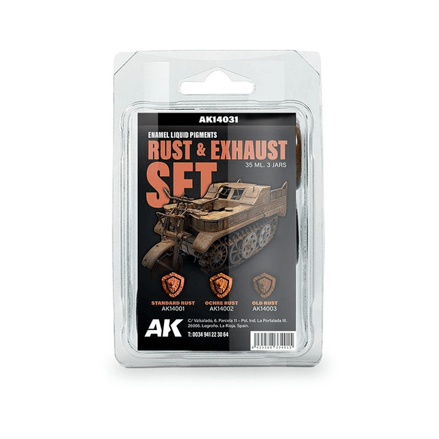 RUST &amp; EXHAUST SET – ENAMEL LIQUID PIGMENT