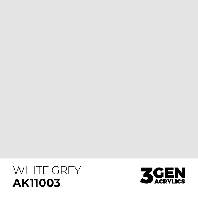 3rd Gen. Acrylics 03 White Grey