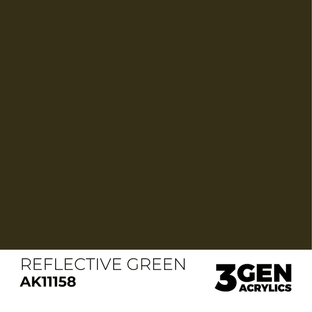 3rd Gen. Acrylics 158 Reflective Green