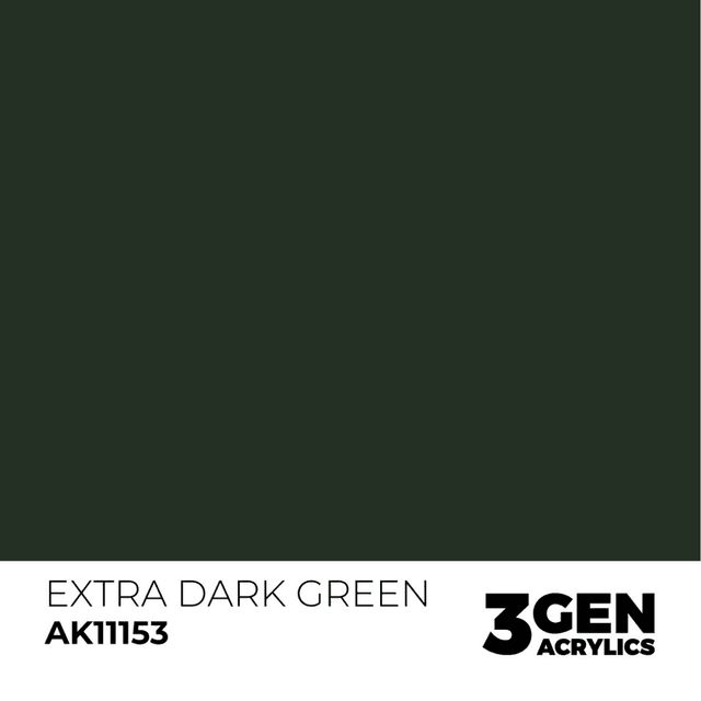 3rd Gen. Acrylics 153 Extra Dark Green