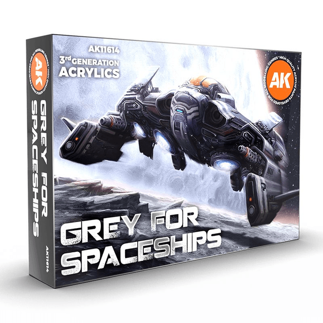 AK 3rd Gen Paintset: GREY FOR SPACESHIPS SET